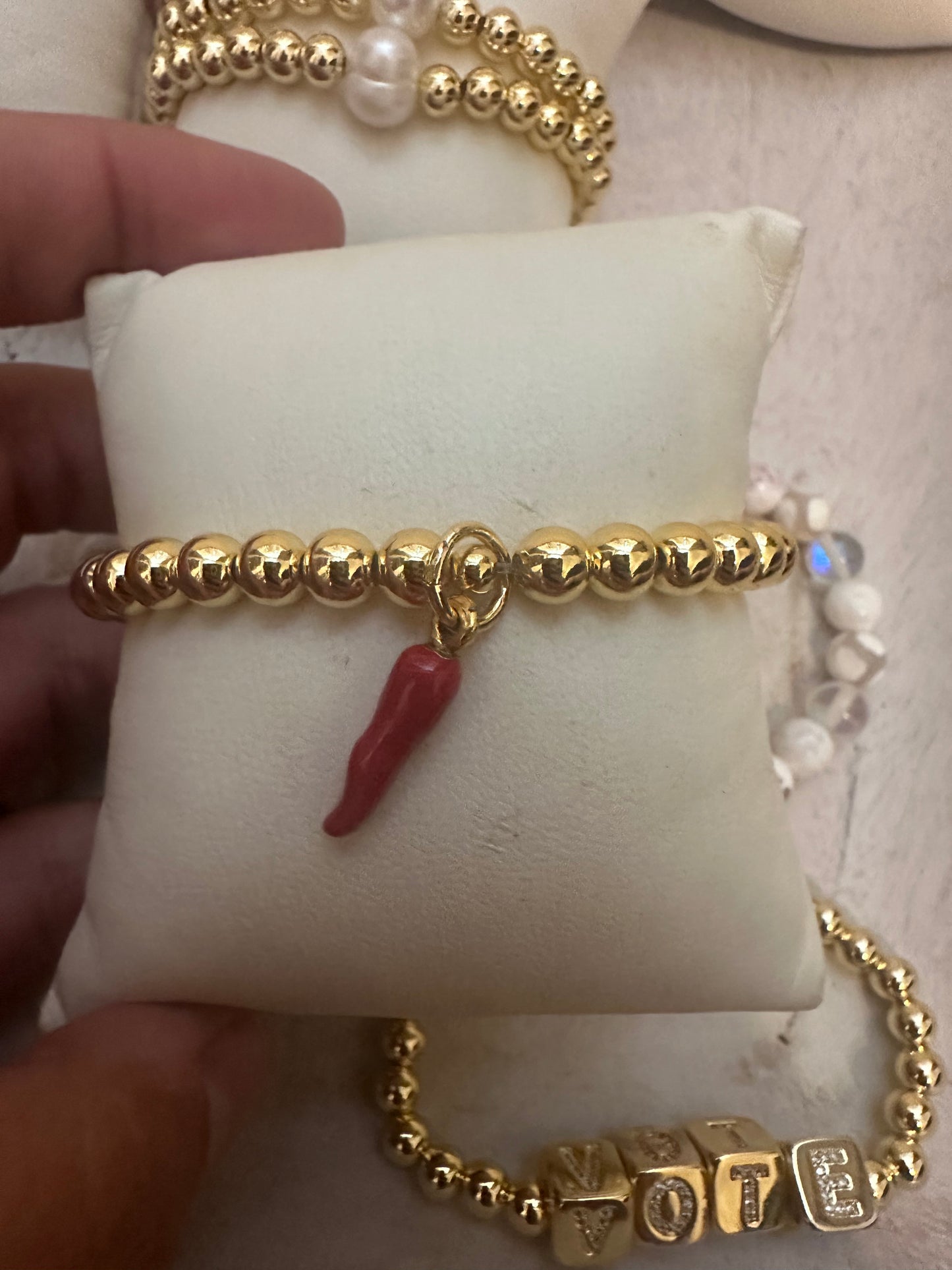 Italian Horn Cornicello Bracelet