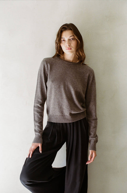 Long December 100% Cashmere Long Sleeve Pullover