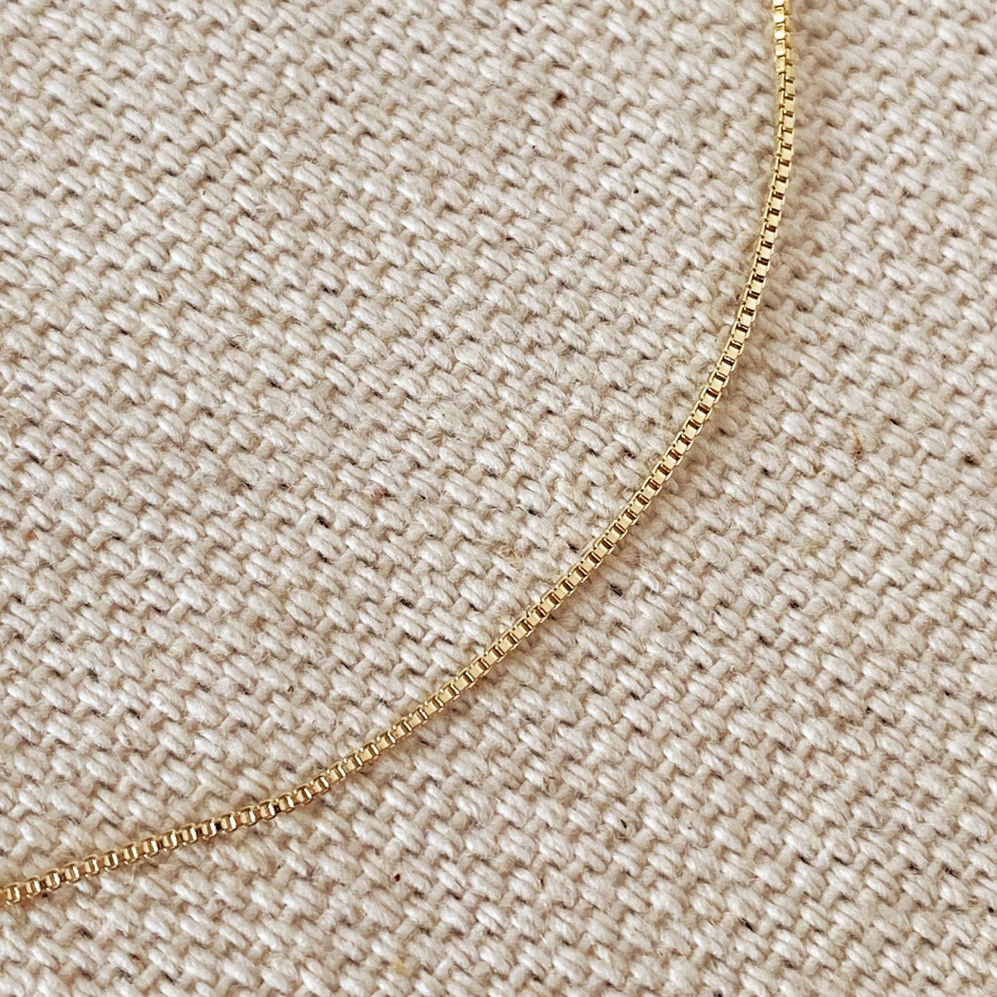 All That Glitters - 18k Gold Filled Box Chain Anklet