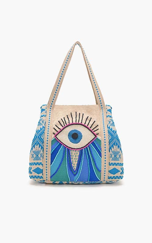 Wanderlust Evil Eye Tote