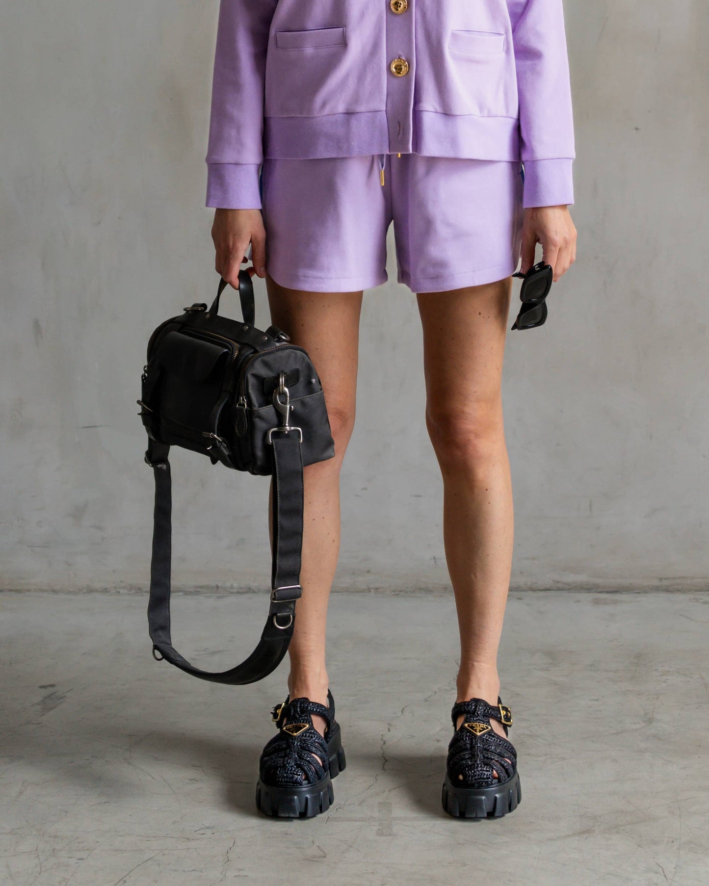 Court Track Shorts Lavender