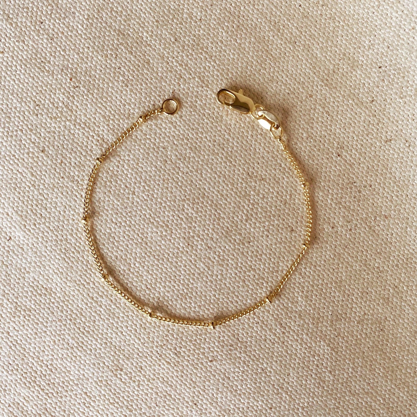 Holiday 18k Gold Filled Satellite Bracelet