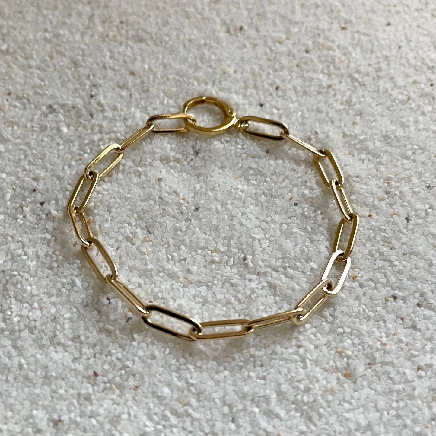 Love Song 14k Gold Filled Paperclip Bracelet