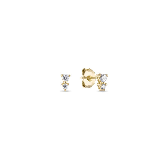 Vermeil Mini Tear Drop Stud Earrings