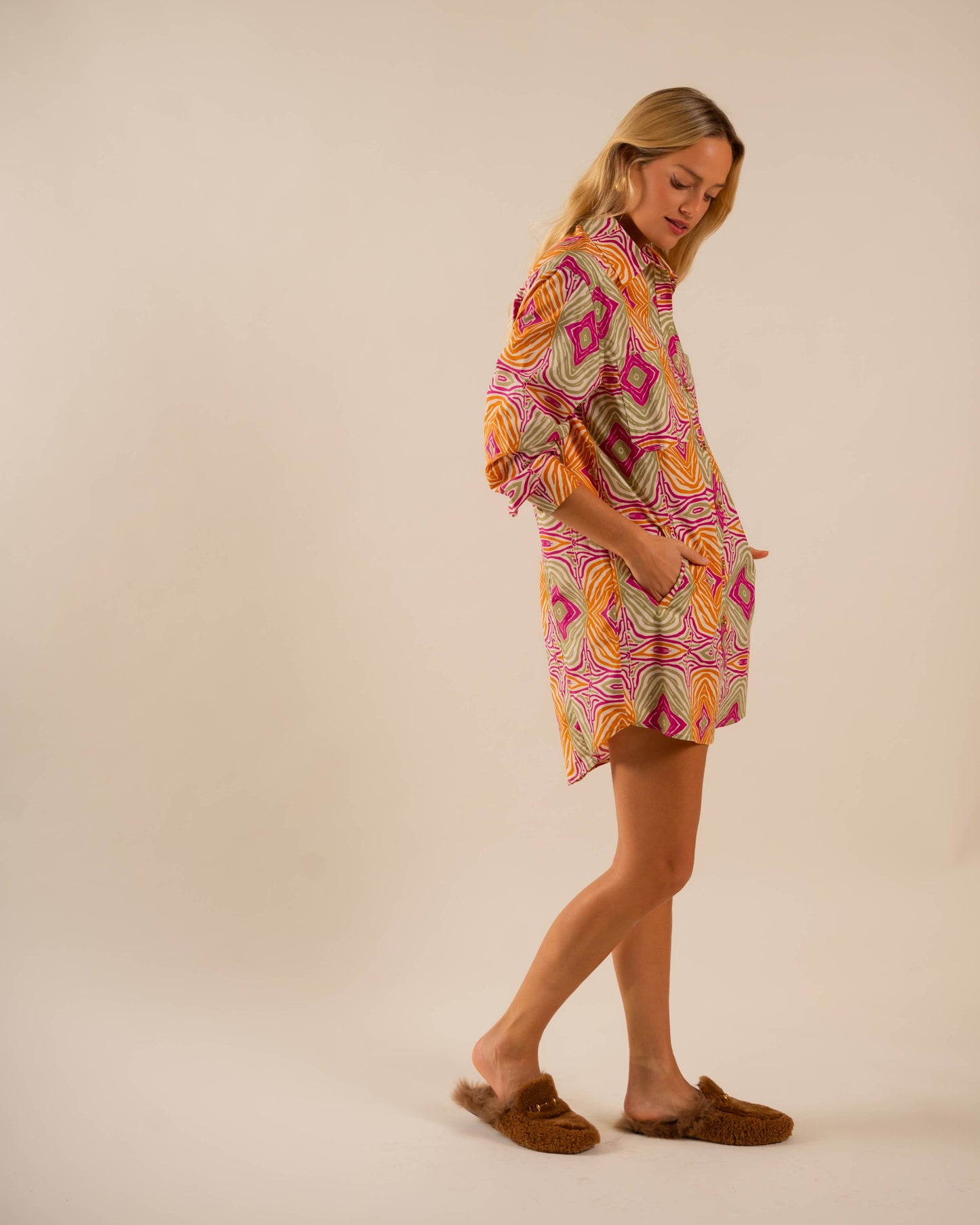 Preslie Poplin Shirt Dress Mesmerized