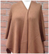 Jet Setter Alpaca Blend Knit Ruana Wrap - Caramel