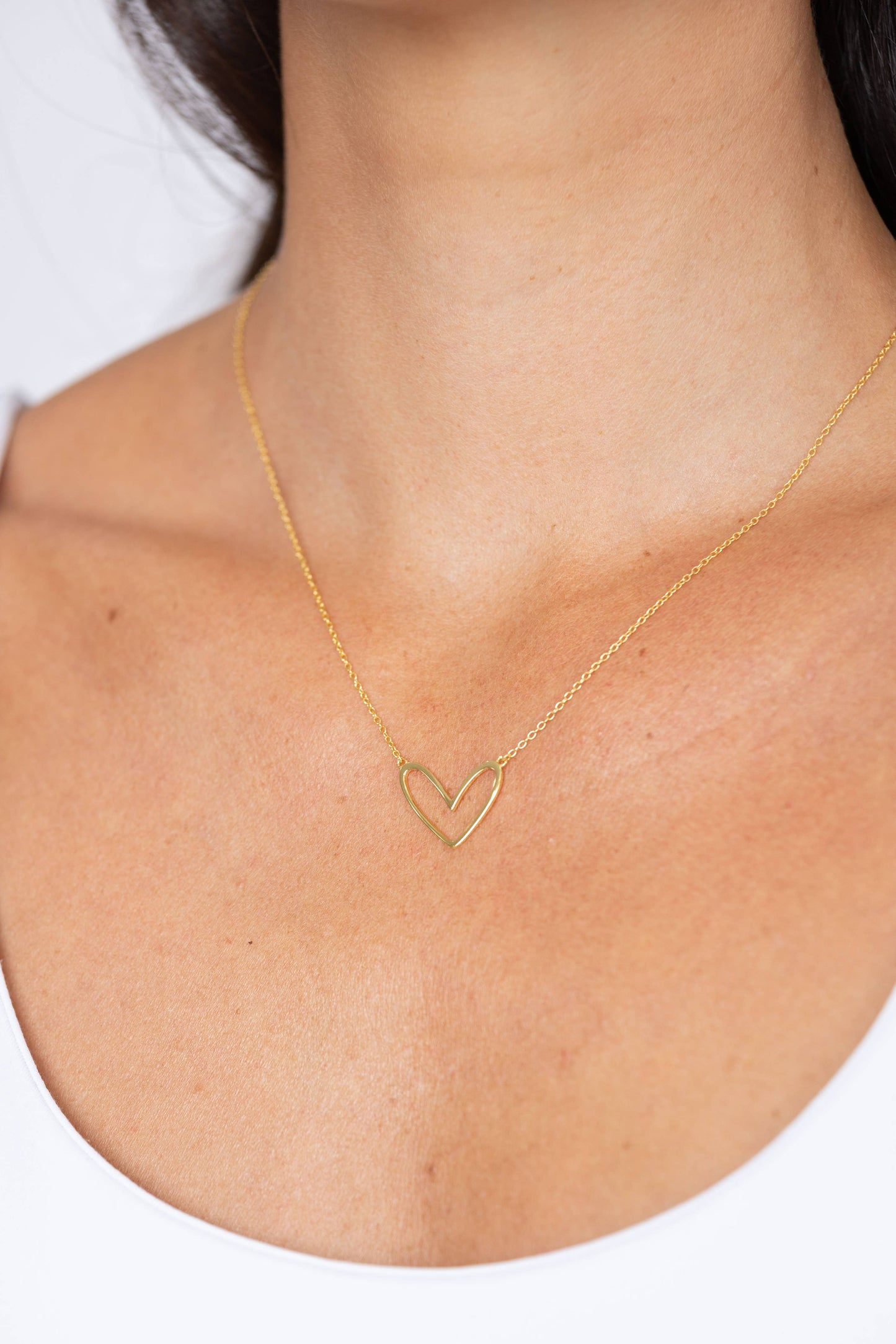 Carry Your Love Open Heart Necklace