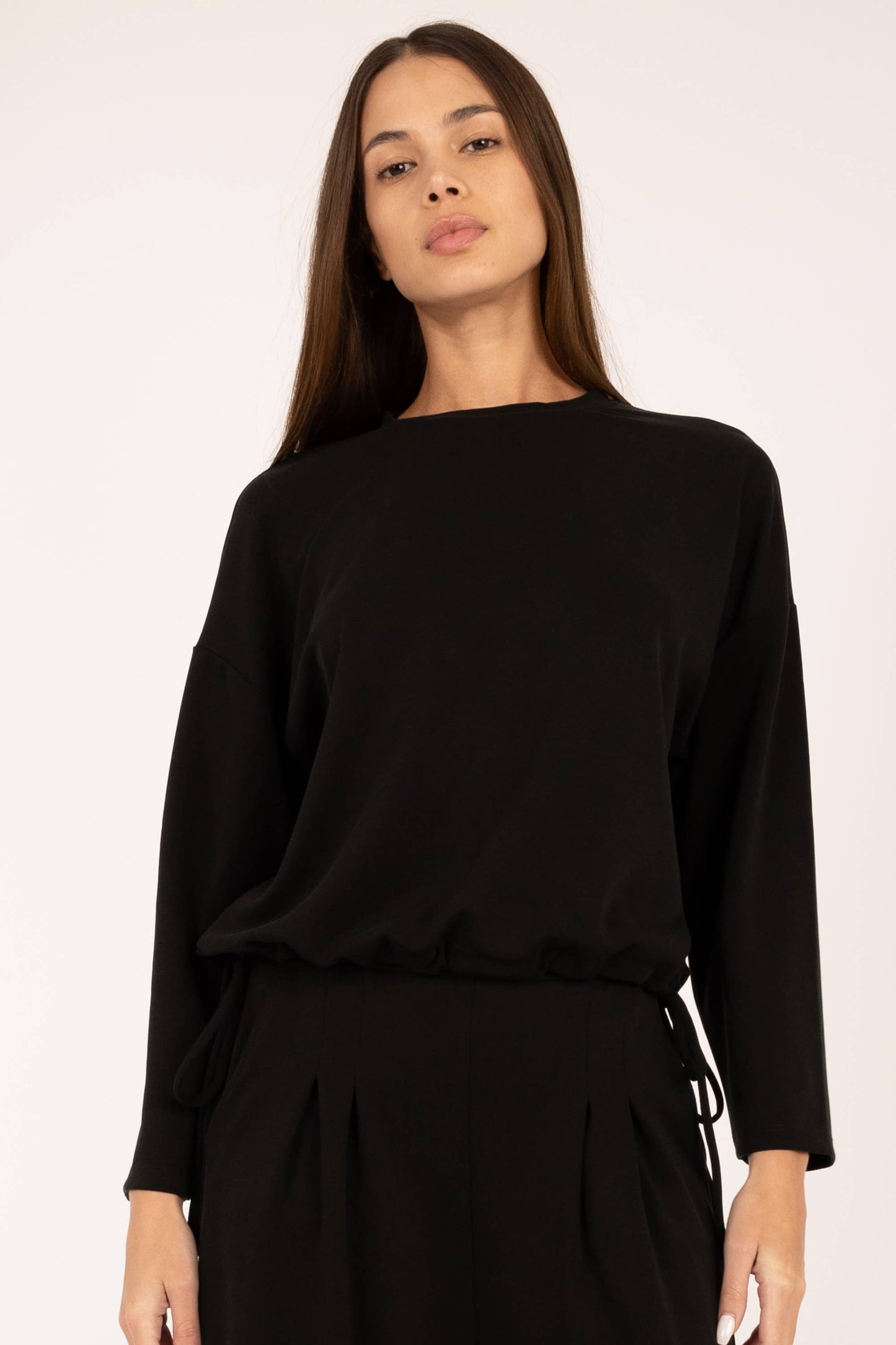 Lola Jet Black Ultimate Soft  Lounge Top