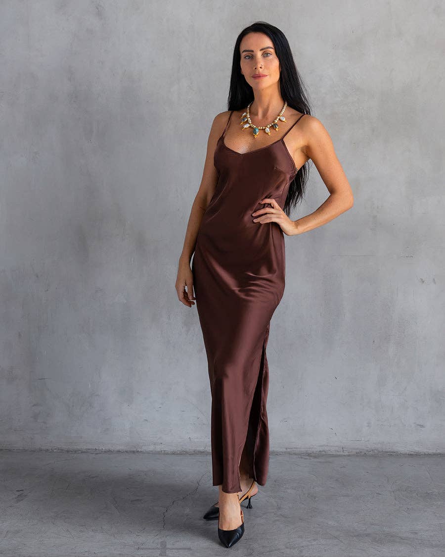 Basic Lennon Zipslip™️ Dress Espresso