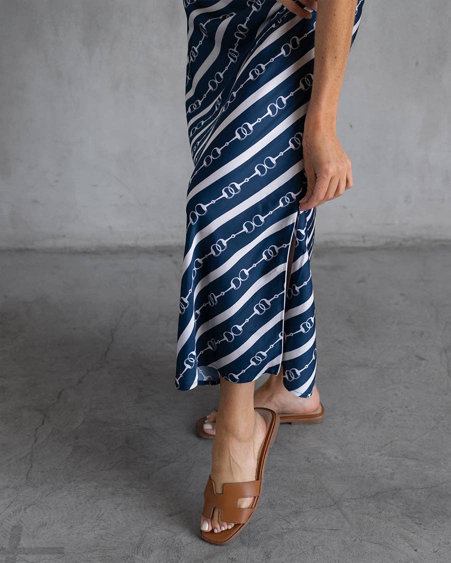 Basic Lennon Zipslip™️ Dress All Over Horsebit Print