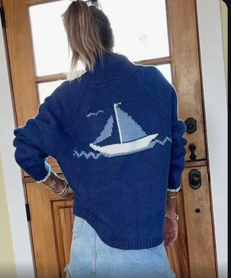 Pink Pineapple Sailing Cardigan - XS/S