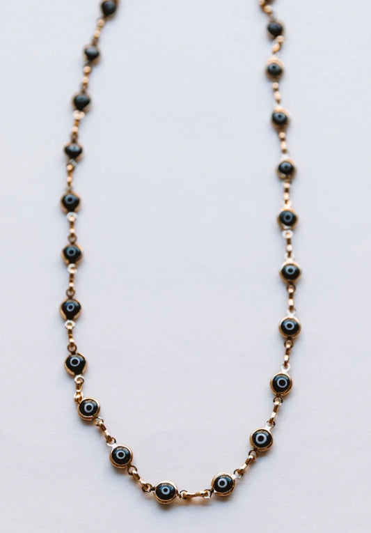 Eyes On You Necklace - Black