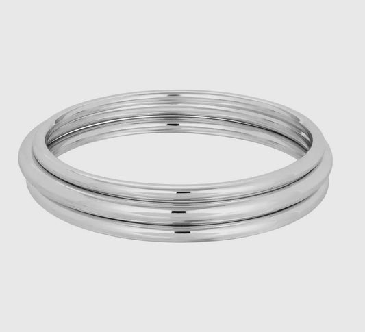 Silver Bangles - Set of 3