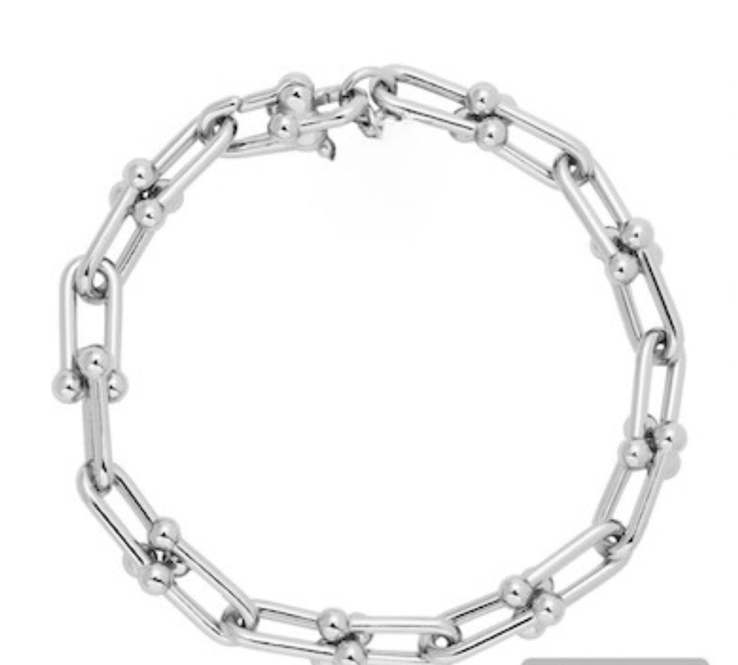 Beth U-Link Bracelet - Silver