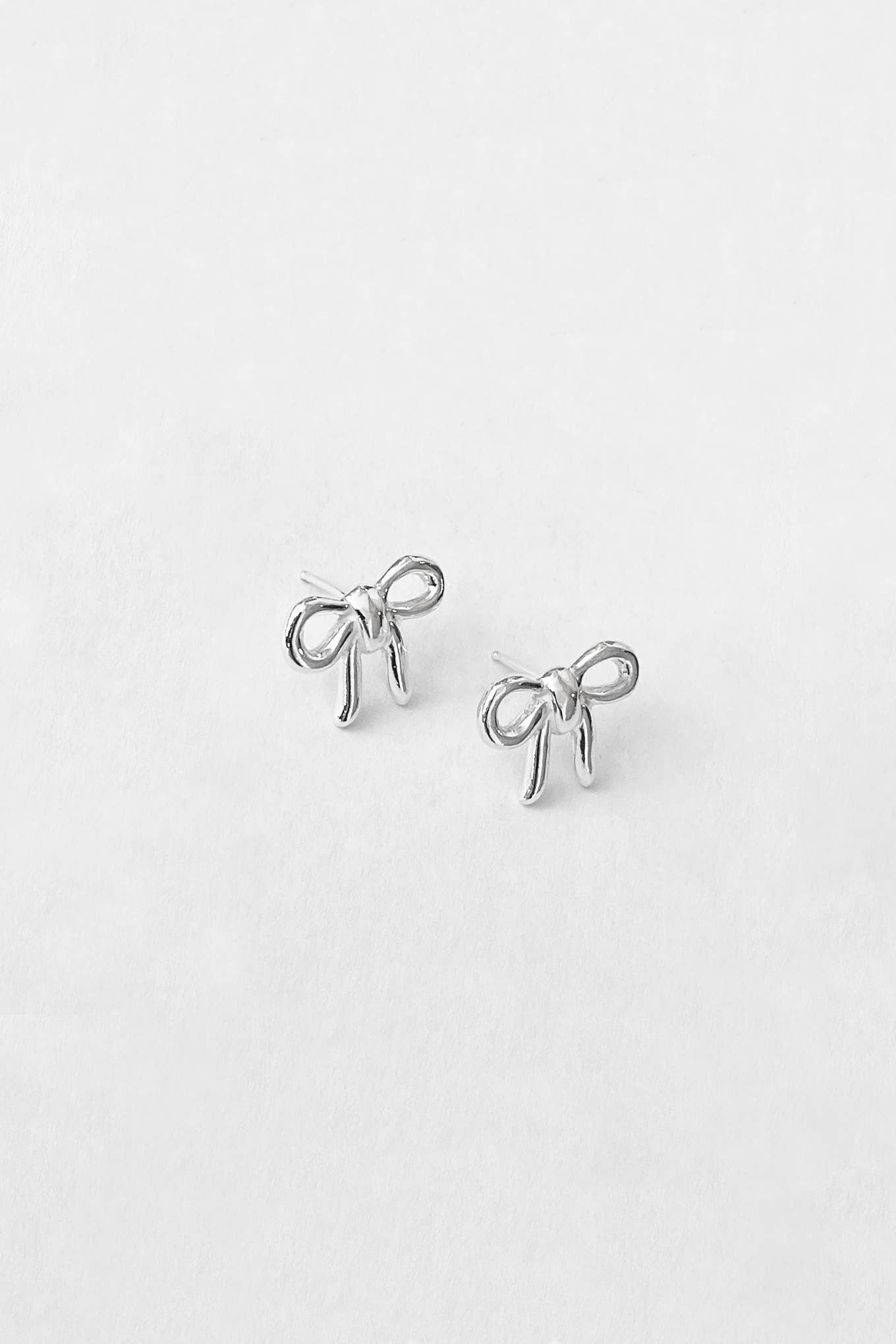 Maisie Sterling Silver Bow Earrings