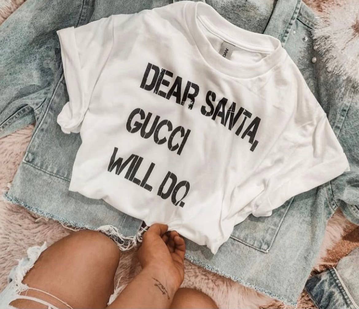 Dear Santa Crop Top