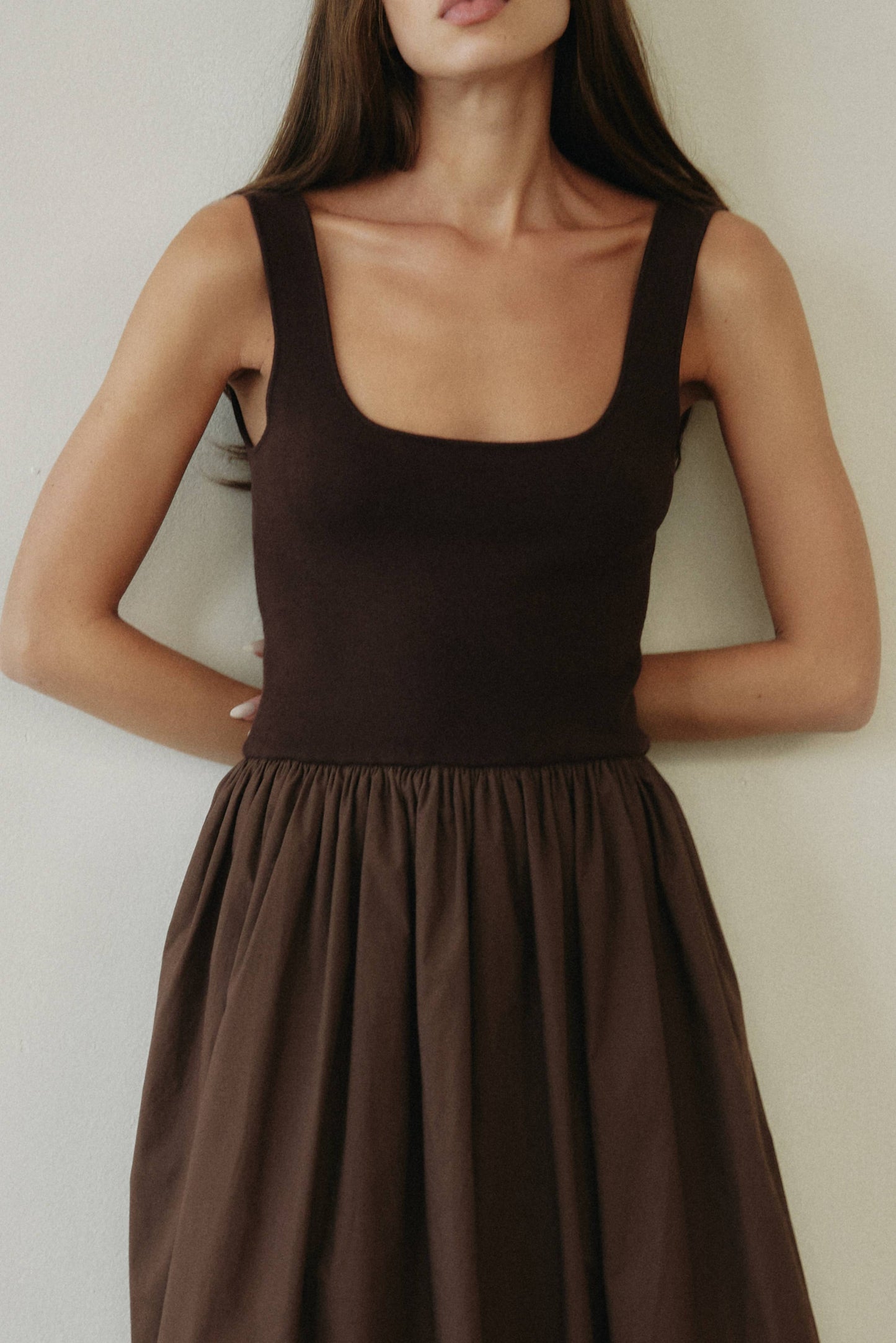 The Bella Dress | Bubble Dress with Knitted Top