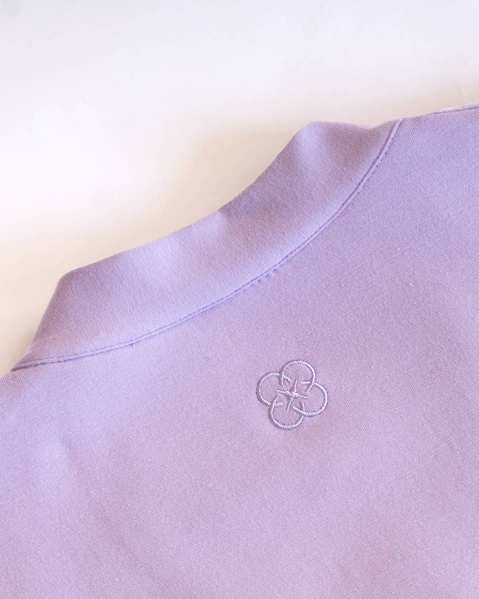 Court Interlock Cardigan Lavender