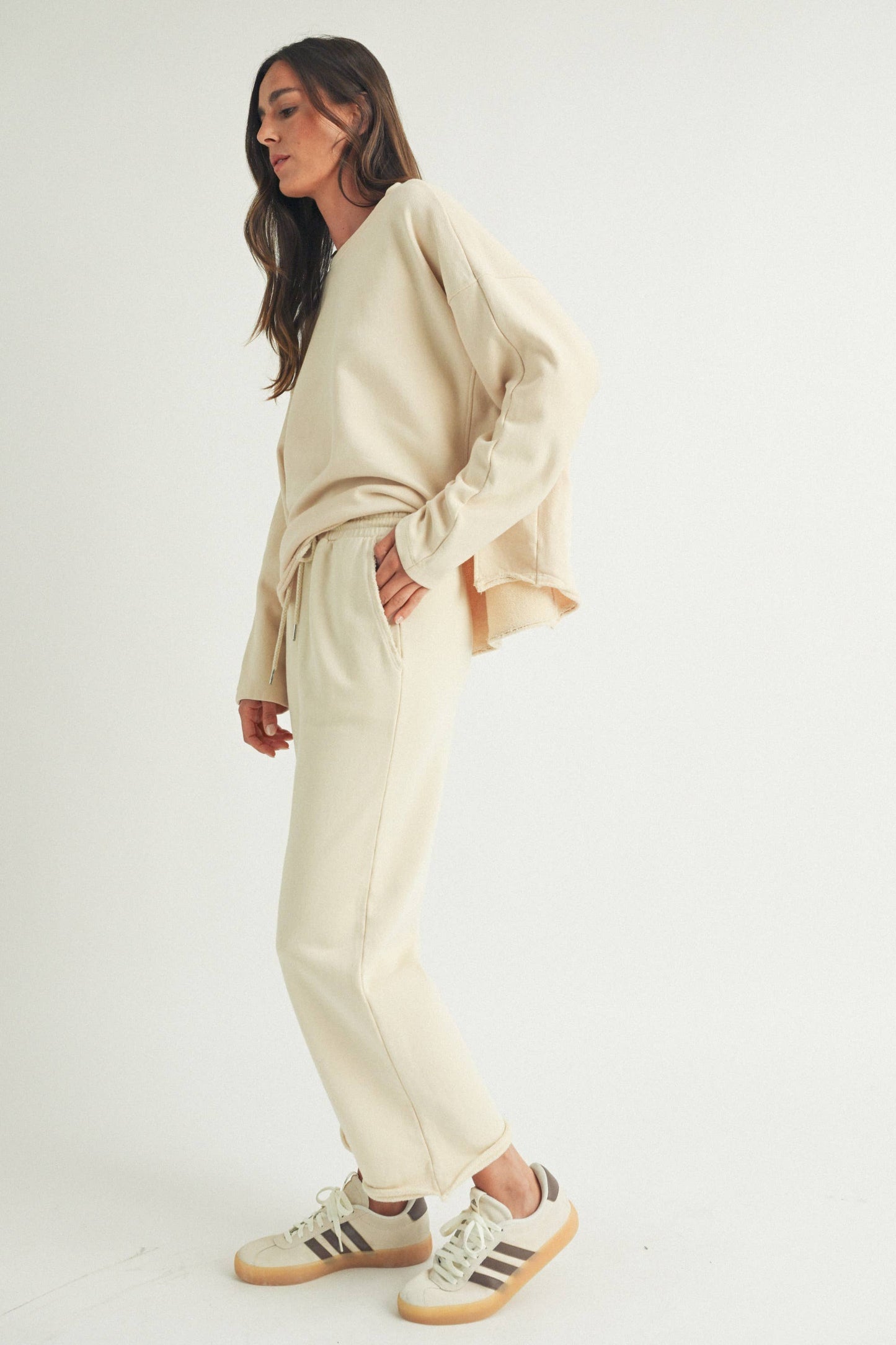 Lola Cloud Cream Wide Leg Pants