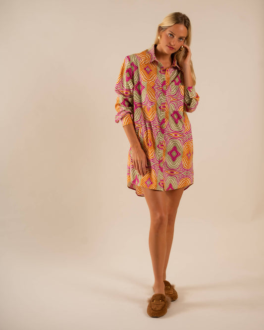 Preslie Poplin Shirt Dress Mesmerized