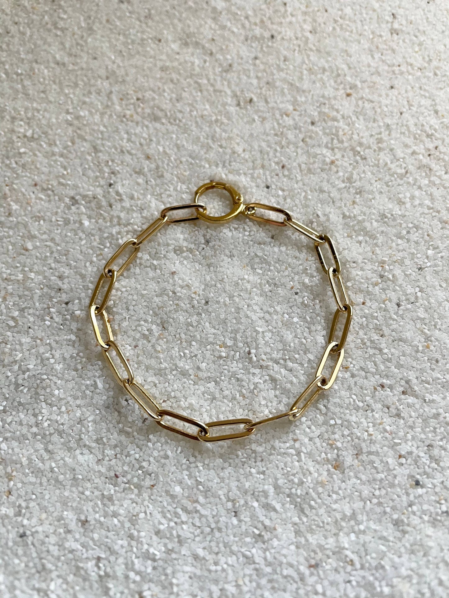 Love Song 14k Gold Filled Paperclip Bracelet