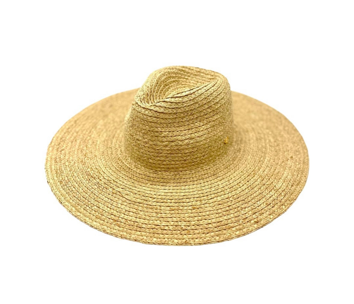 The Austin - Raffia Fedora Hat - Black or Natural